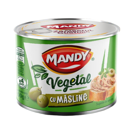 Mandy- Pate vegetal cu masline 200g