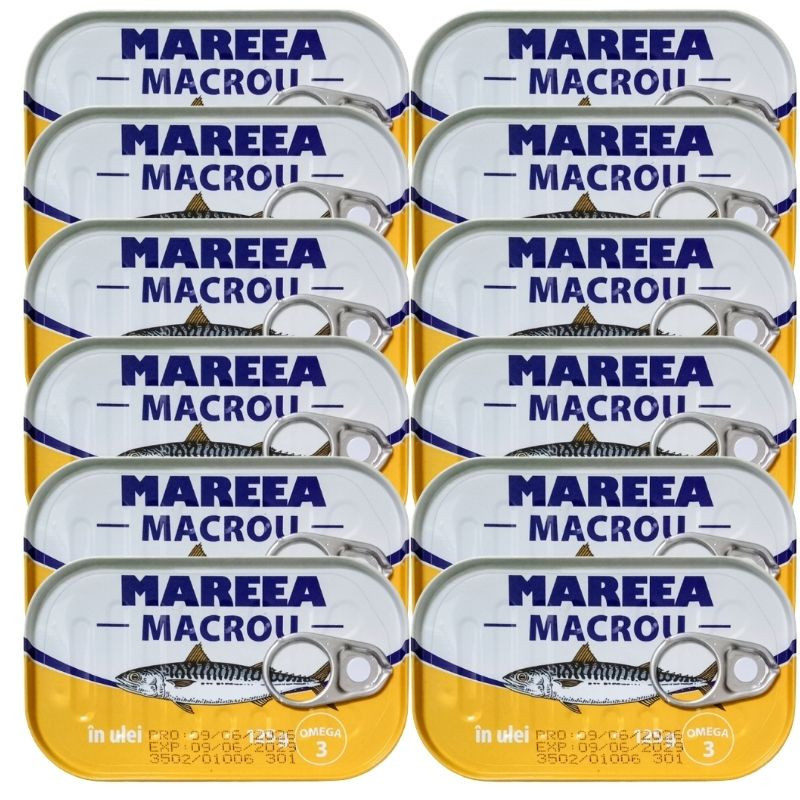 Pachet 12x Mareea- Macrou in ulei 125g Pachet 12x Mareea- Macrou in ulei 125g