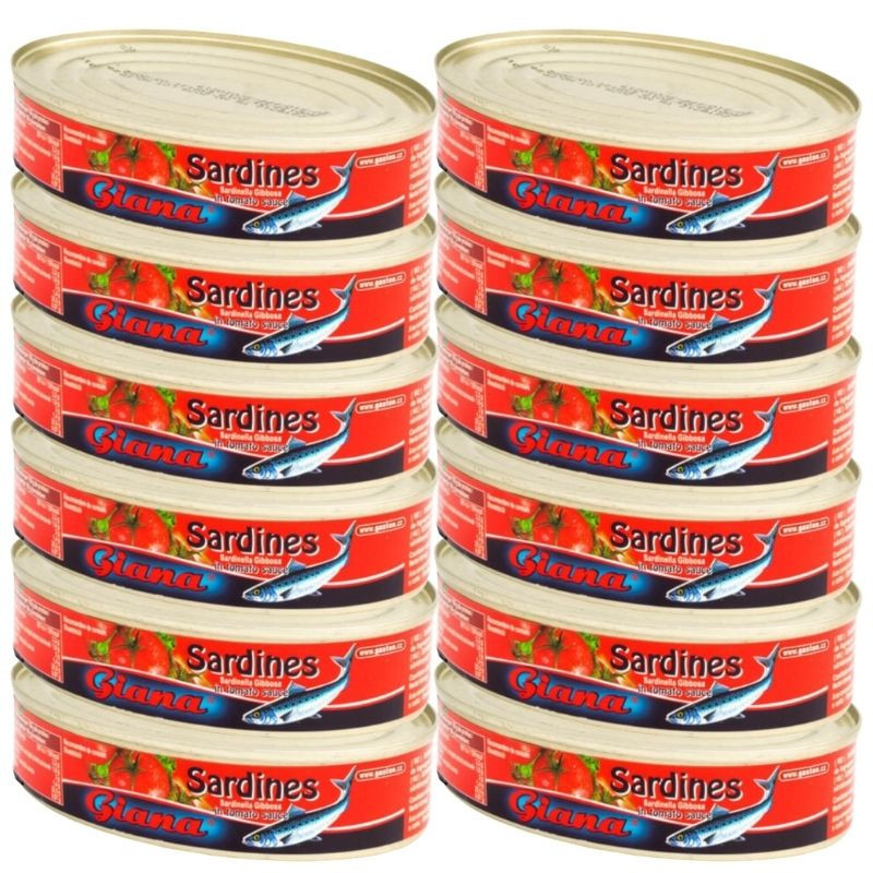 Pachet 12x Giana- Sardine in sos tomat 215g