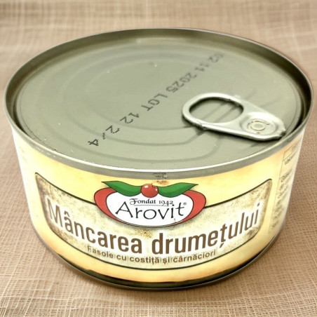 Arovit Mancarea drumetului fasole cu costita si carnaciori 300g